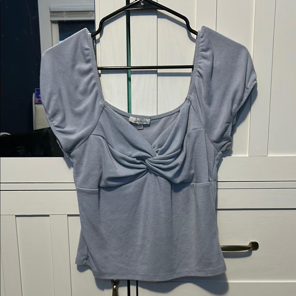 Elegant Women's Blue Top